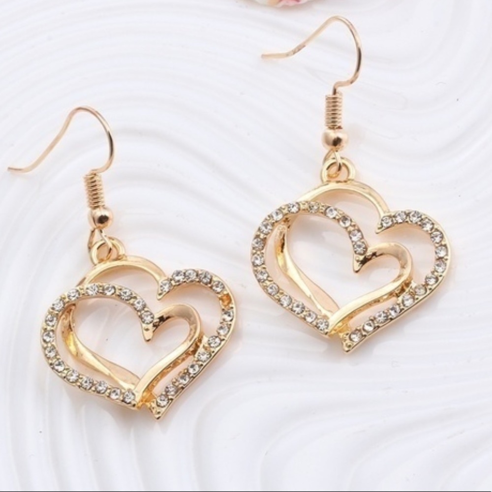 Double Heart Earrings